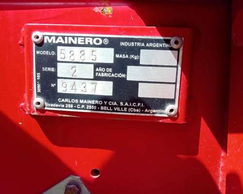 Rotoenfardadora Mainero 5885 .