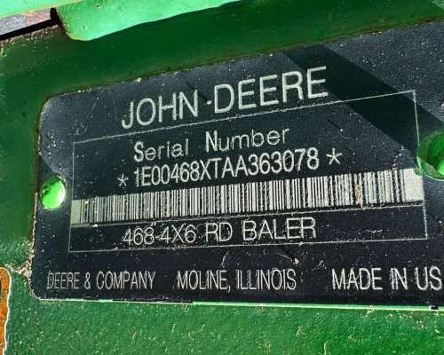 Rotoenfardadora John Deere 468 Mega Wide