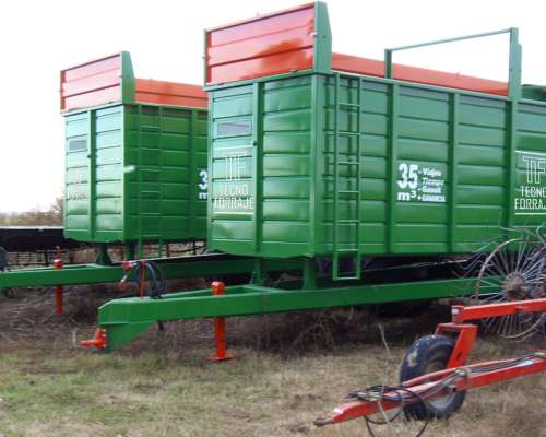 Forrajero Volcador Tecnoforraje de 35m3, Único en SU Tipo