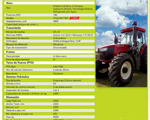 Tractor Chery RS1804 180hp