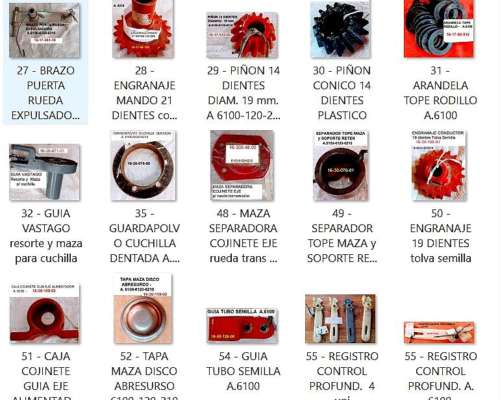 Eje Maza Cuchilla Orientable para Semb. Apache 6210. Stock 4
