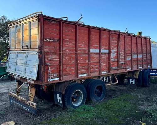 Acoplado Camion 2 Ejes Cerealero Rojo