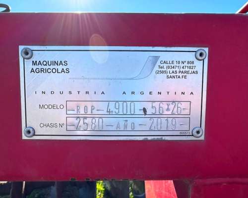 Rastra Discos Ombu ROP 4900, año 2021, 56 Platos, Hidraulica