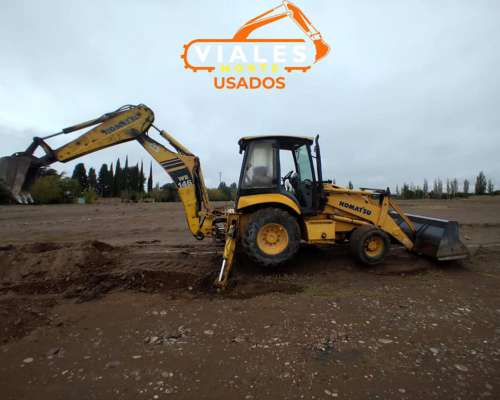 Pala y Retro Komatsu WB146 4X4