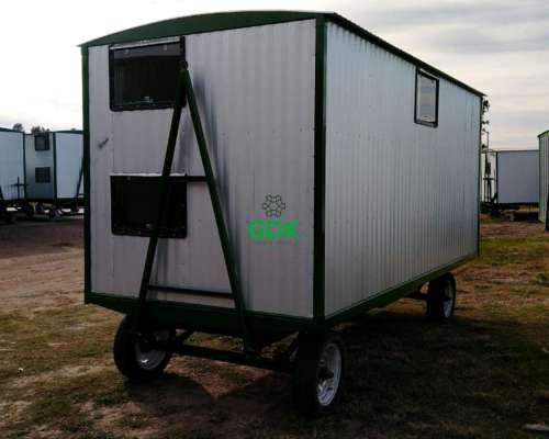 Casilla Rural 2 Camas 4.50 X 2 Mts -chapa Gris- Rogriv