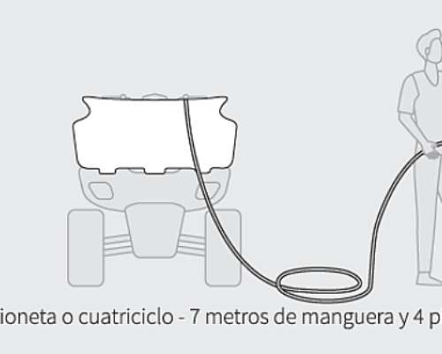 Minipulverizador AM 105 Litros con Botalón 3.5 Metros