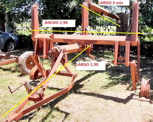 Pluma Grua Hidraulica. Movimiento de Maquinarias Agrícolas.