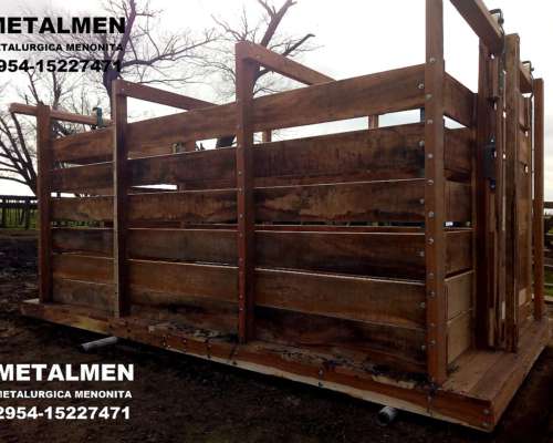 Balanza de Curupay 2 X 4 Mts para Bovinos
