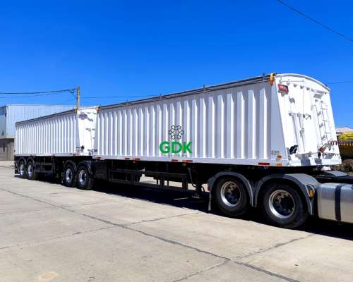 Bitren Semirremolque 2 Ejes Tipo Tolva Cerealera 60 TN. Ombu