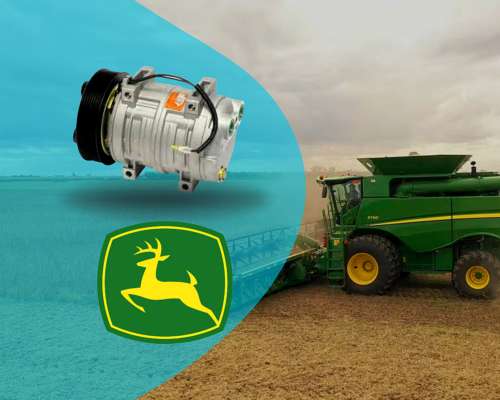 Compresor de Aire Acondicionado para Cosechadoras John Deere