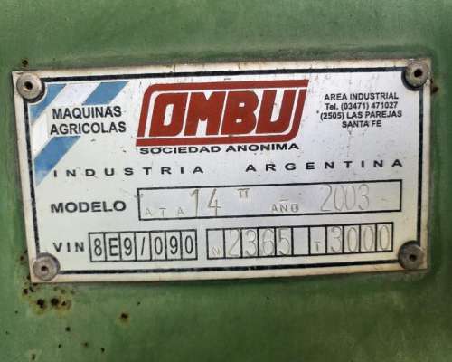 Tolva Autodescargable Ombu de 14 Toneladas