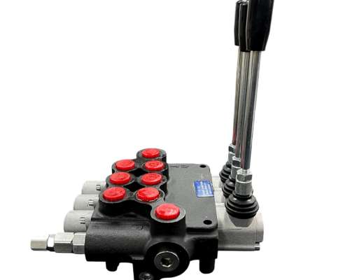 Válvula o Comando Hidráulico Manual de 3 Palancas de 80ltrs