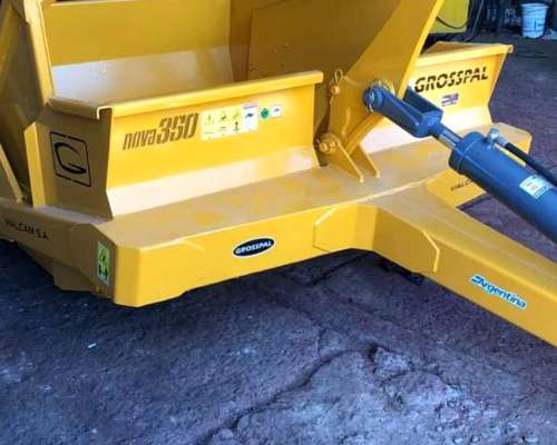 Palas Grosspal Nova 350 de 3 M3 con Llantas R20 y Cilindro