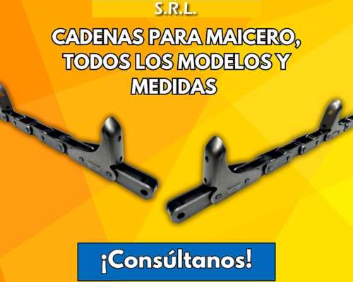 Cadenas para Maiceros Todos los Modelos y Medidas