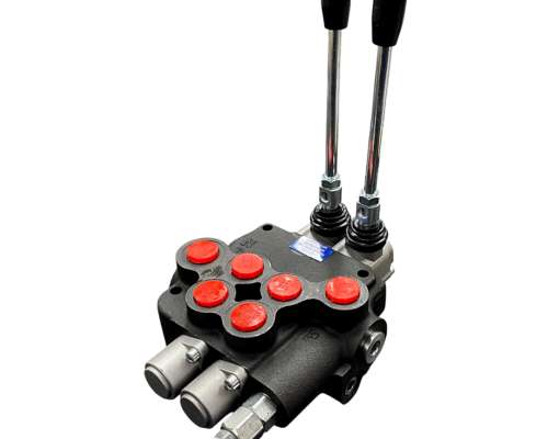 Válvula o Comando Hidráulico Manual de 2 Palancas de 40ltrs