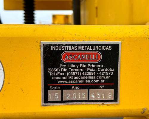 Sembradora Grano Grueso Ascanelli RS4000 Usada. Mod. 2015