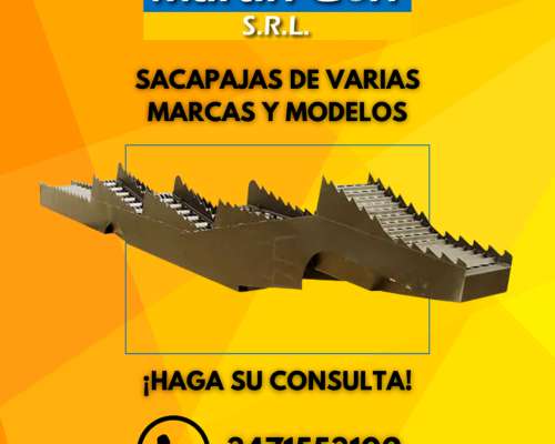 Sacapajas para Cosechadoras, Amplia Variedad de Modelos