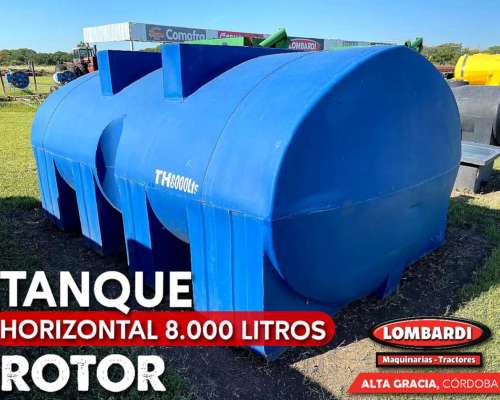 Tanque Plástico Horizontal de 8000lt Entrega Inmediata