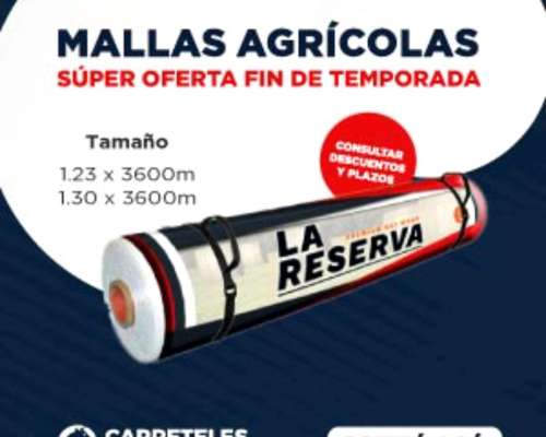 Mallas para Rollos - la Reserva 1.23 X 3600 M