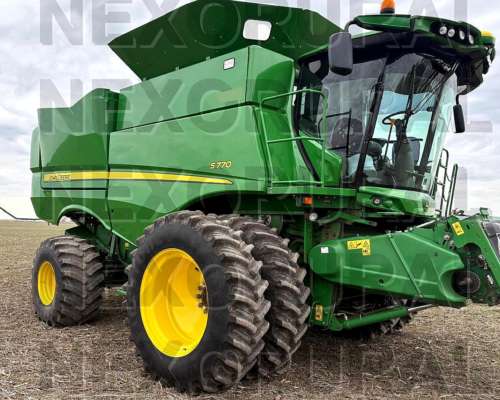 John Deere S770, 2021. Drapper 40. Tracción Simple. Piloto.