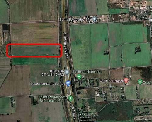 Campo en Venta Sobre Autopista Rosario - Santa FE