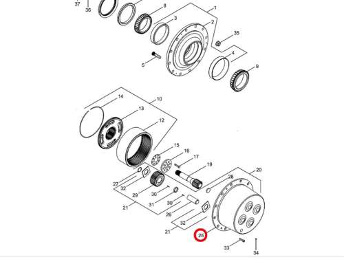 Reductor 302174a1 Case Magnum, MX - New Holland T8 Todos