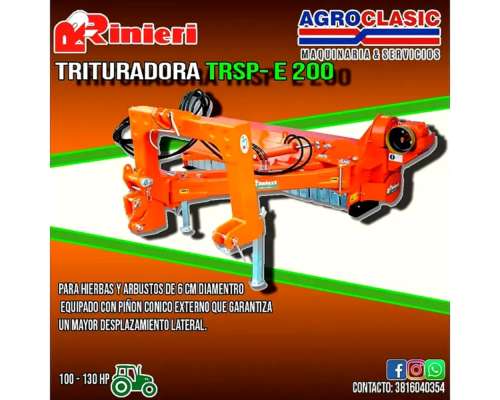 Trituradora Desmalezadora Rinieri Trsp e 200 - Agroclasic