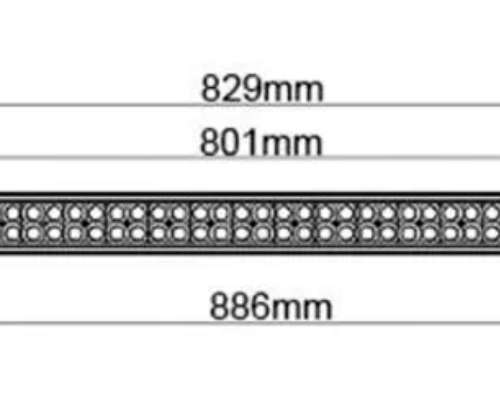 Barra LED 180w Recta Faro 60 LED 12-24v 87,5cm 4X4 501