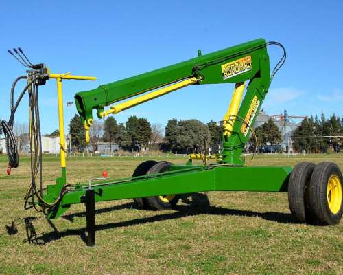 Grúa Hidráulica Giratoria Multiuso Elevador de Bolsones