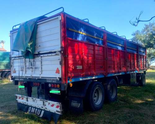 Acoplado Ombú 3 Ejes Baranda Volcable 9,30 Mts, Modelo 2012