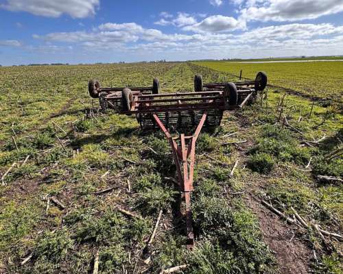 Rastra Ombu 48 Platos con Rolos Incluidos
