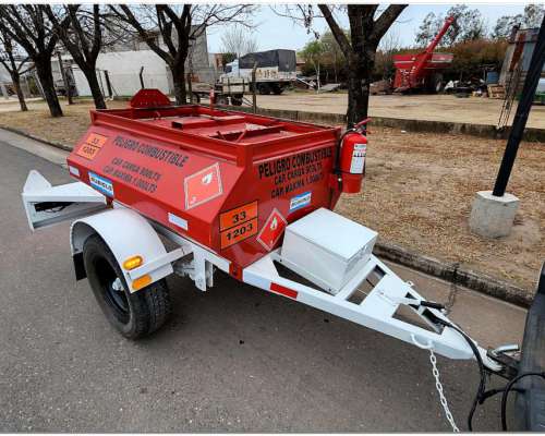 Acoplado Tanque Cisterna de Chapa para 1.000 Lts.