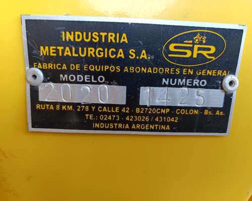 Fertilizadora SR 3000 Lts - con Sistema Variable