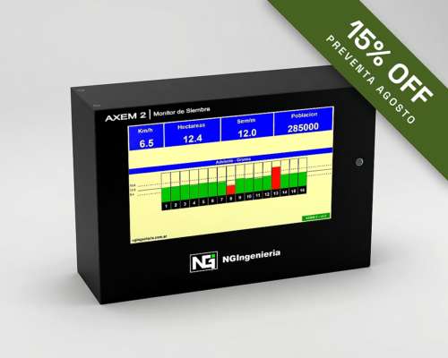 Monitor de Siembra Axem 2 — Táctil Color 7, 20 Surcos