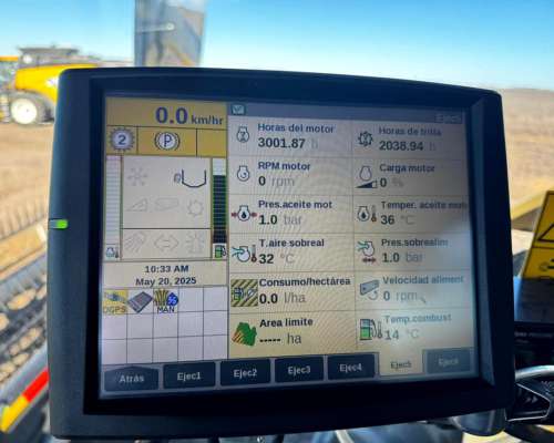 Cosechadora New Holland Cr7.90, Cabezal Draper Macdon