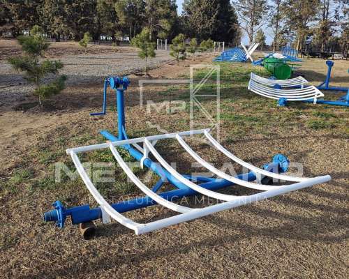 Transportador de Rollos con Malacate. Metalpamp