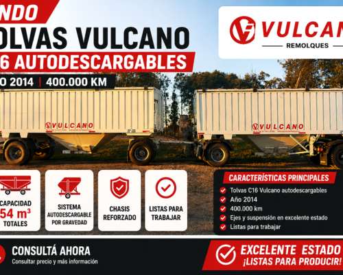Tolvas C16 Vulcano sin Gomas