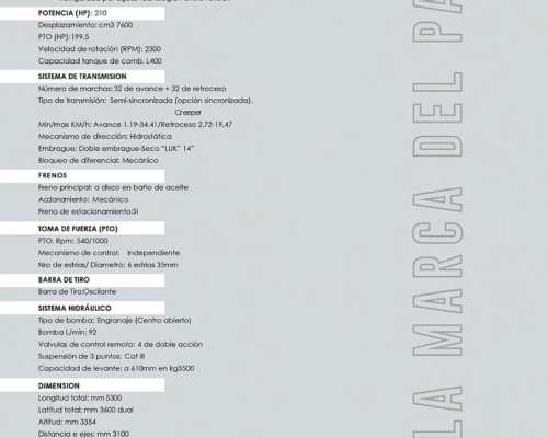 Tractor Zanello 4210 - 210 HP