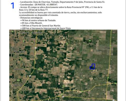 Alquilo Urgente 1300 o 550 Hectareas de Campo Mixto