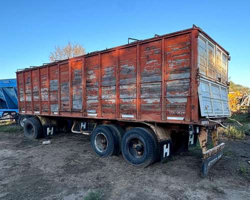 Acoplado Camion 2 Ejes Cerealero Rojo