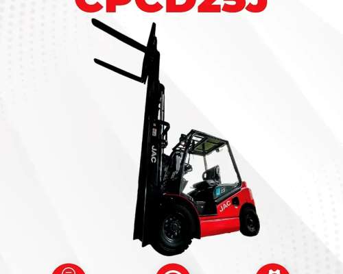 Autoelevador JAC 25j 2500 Kg Altura Maxima 4800 MM Diesel