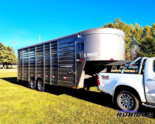 Semirremolque Homologada para Caballos Formato Americano