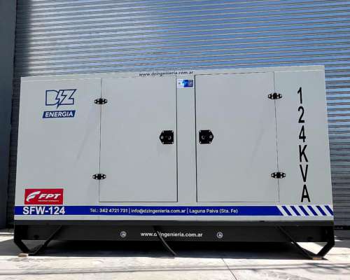 Grupo Electrógeno FPT Iveco 124 KVA (cabinado)