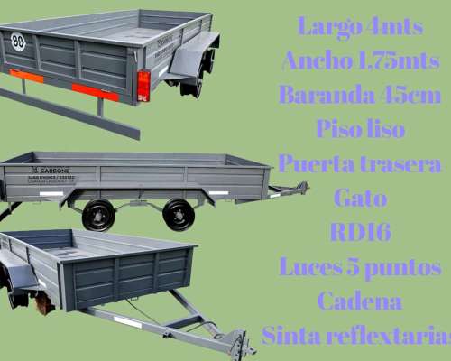 Acoplado Balancin con Luces