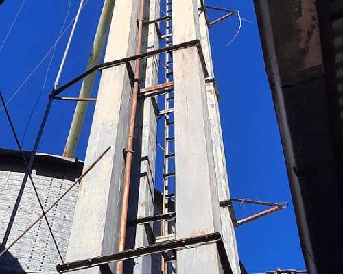 Planta de Silos de 350 TON C/U MÁS Noria Doble 36 Metros