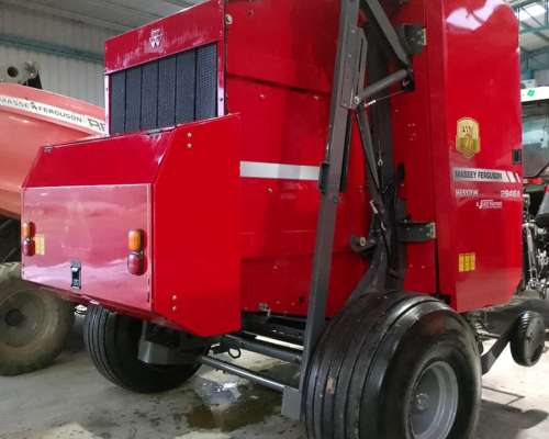 Rotoenfardadora MF 2946 Hesston con Kit de Malla