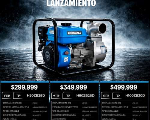 Motobomba Duroll 7hp Oferta