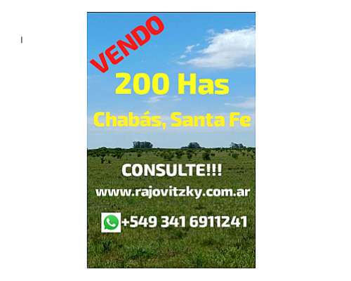 200 Has Vendo Excelente Campo
