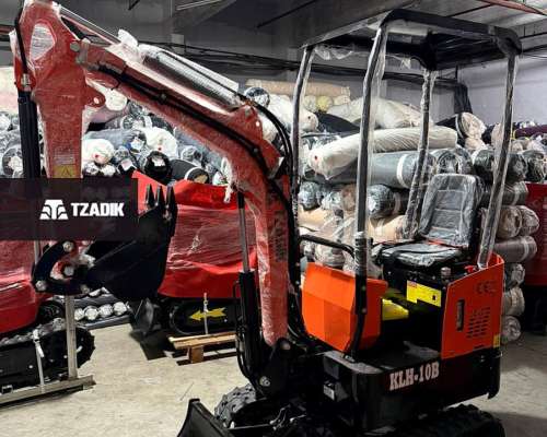 Excavadora Compacta con Orugas de Goma de 1t
