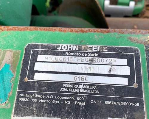 Maicero Jhon Deere - M-616c - año 2012.